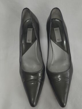 Bruno Magli Smoky Color Pointed-Toe Leather Pumps